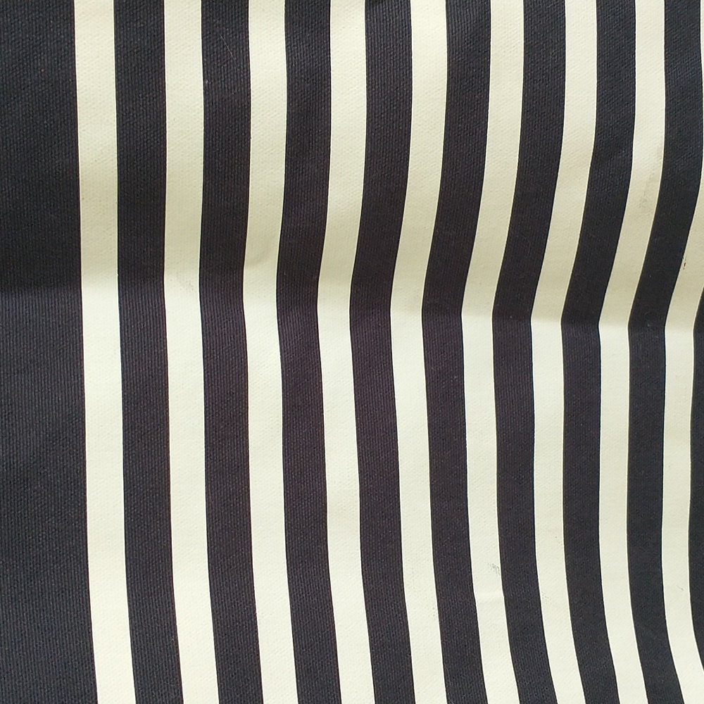 J Crew Navy & White Striped Tote Bag - Picture 4 of 7